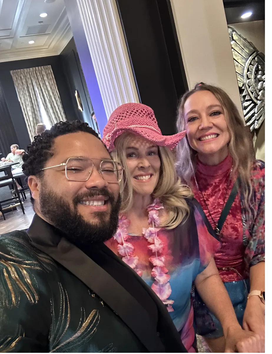 Team at community event
